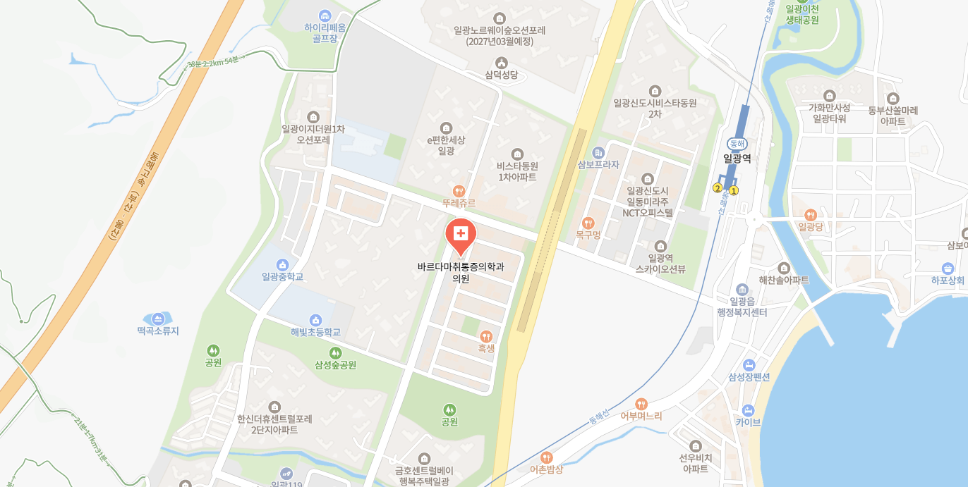 부산 기장군 바르다마취통증의학과의원 map